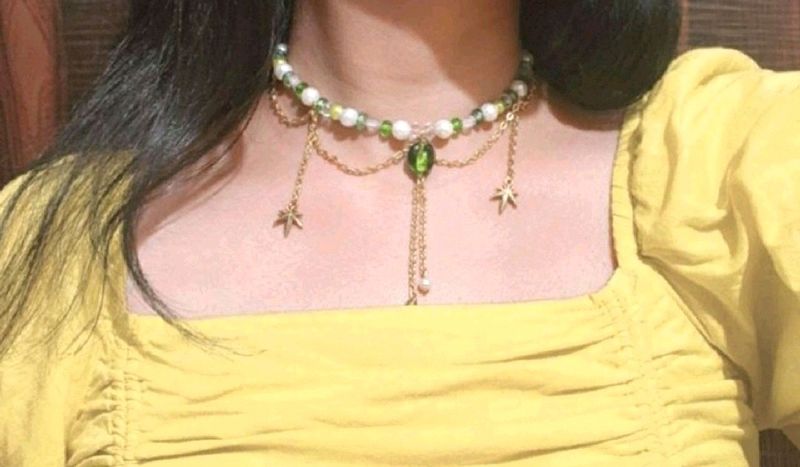 Green Magic Y2K Necklace