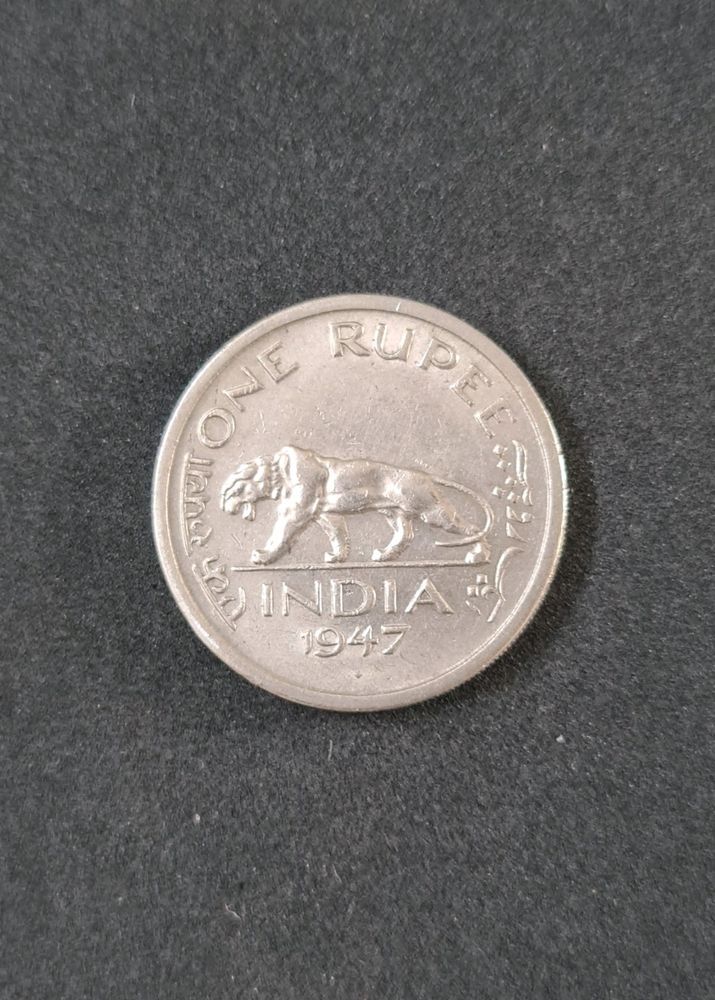 Original 1 Rupee Coin of 1947