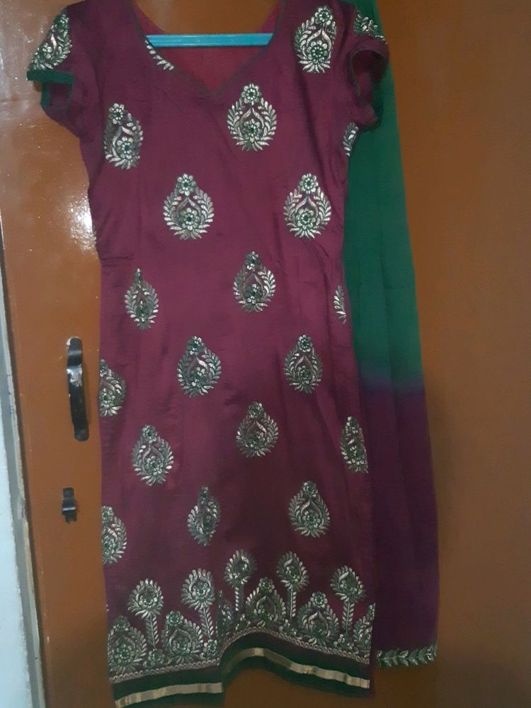 Kurta With Salvar And Dupatta Half Price