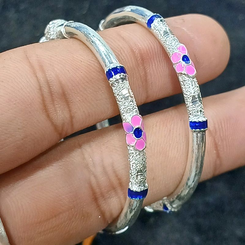 Pure Silver Bangle For Girls