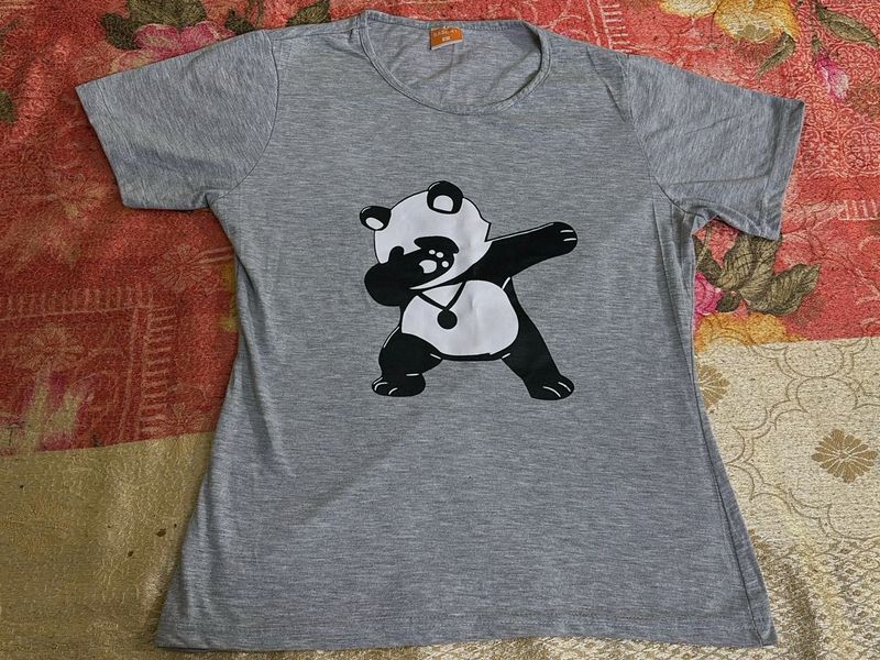 Base 41 Brand Panda Print Top