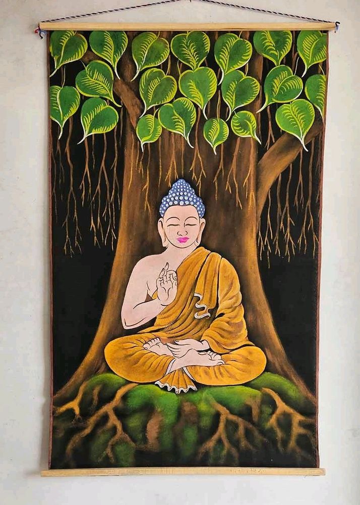 Handpainted Buddha Wall Decor