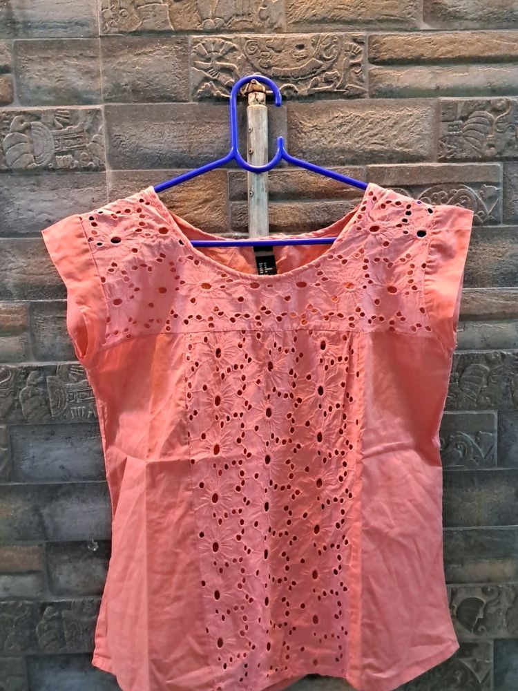 Peach Color Top For Women