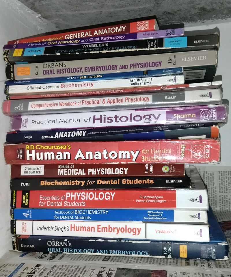 Mbbs/ BDS First Year Books