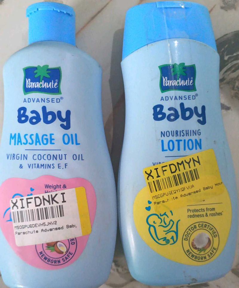 Parachute Baby Body Lotion And Massage Oil