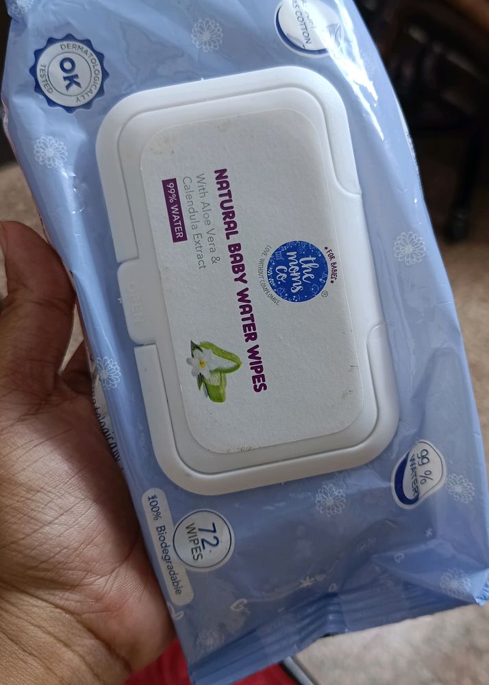 Seal Pack Natural Baby Water Wipes