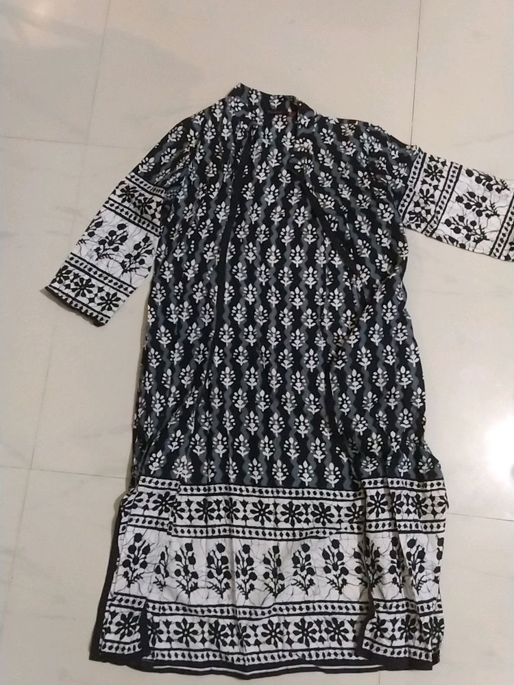 Beauty Cotton Kurta Over Coat