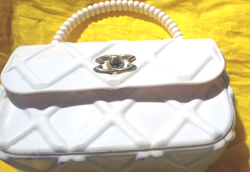 White Hand Bag