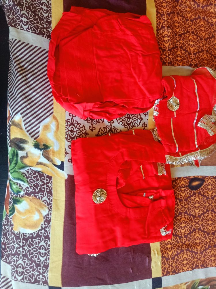 Karva Chauth Special Red Colour Suit