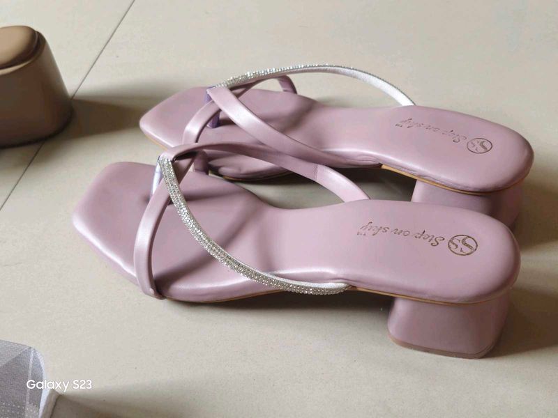 Lavender Imported Heels (New)