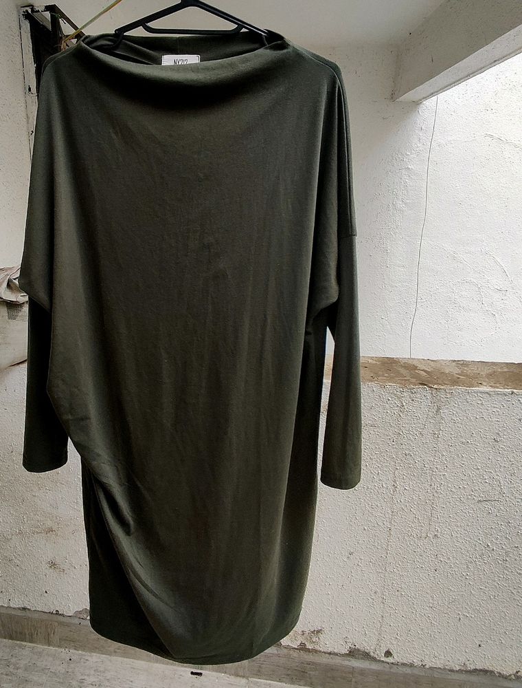 Olive Tunic Dress Can B Worn As T-shirt