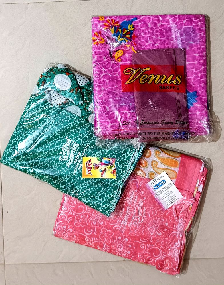 Combo 3 New✅ Saree💸