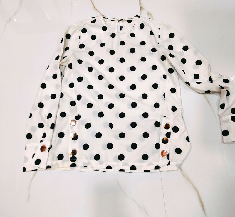 Polka Dot Korean Top