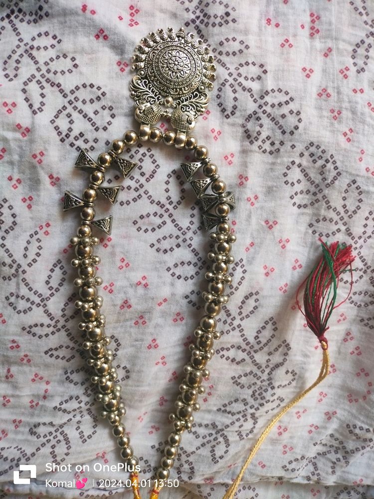 Jhumka And Necklace With Butterfly Ring