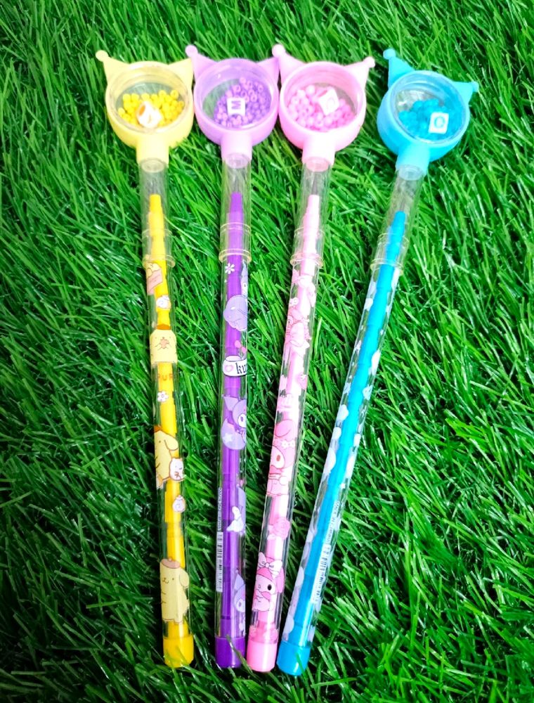 Set Of 4 Sanrio Character Push Pencils