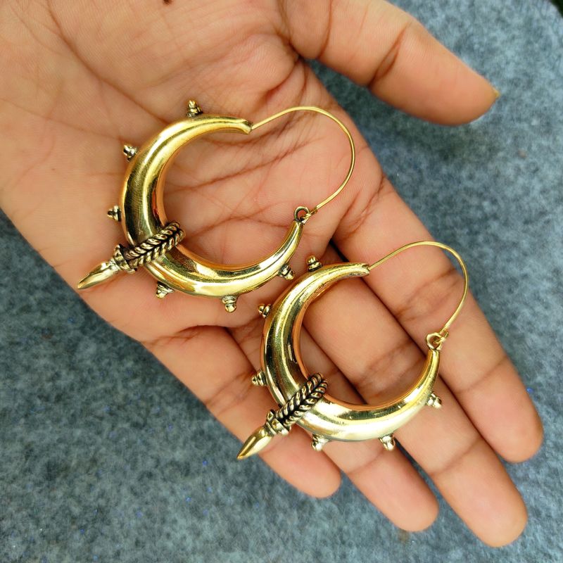 Brass Earrings, Ethnic earrings For Women