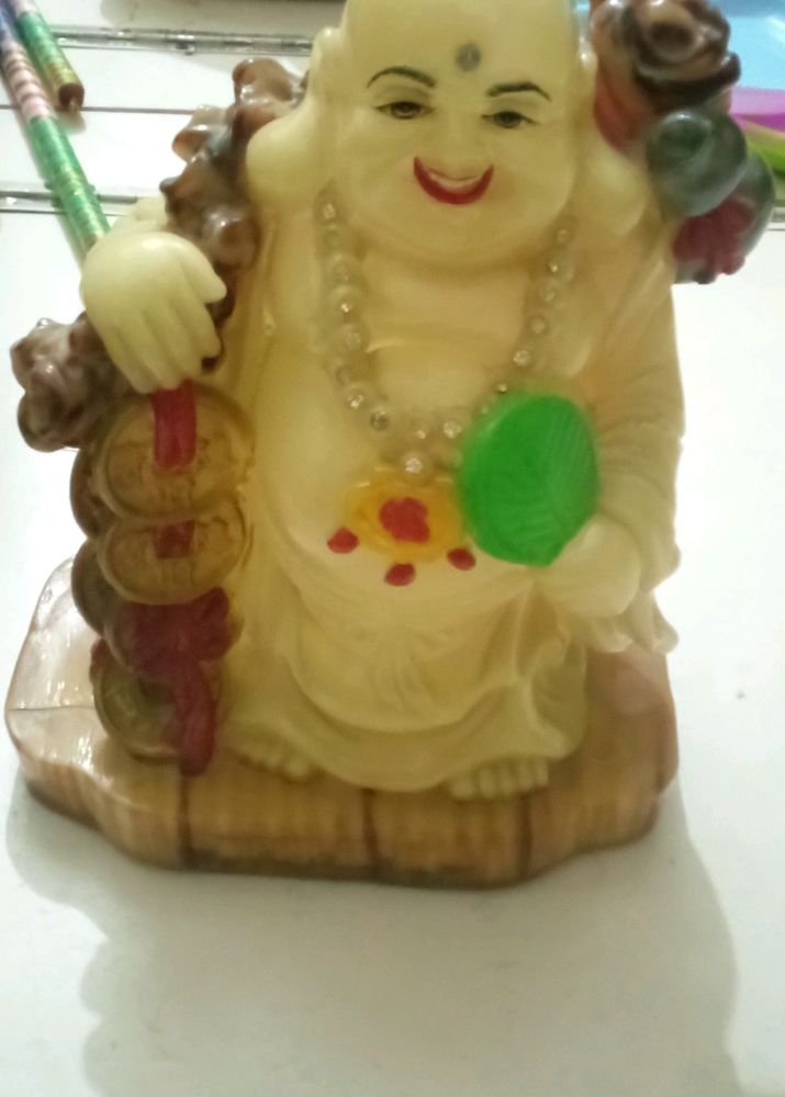 Unused Feng Shui Marble Idol With Radiant Glow