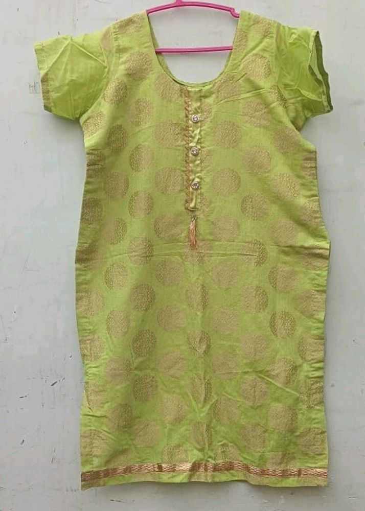 Green Banarsi Suit Plazo Dupatta