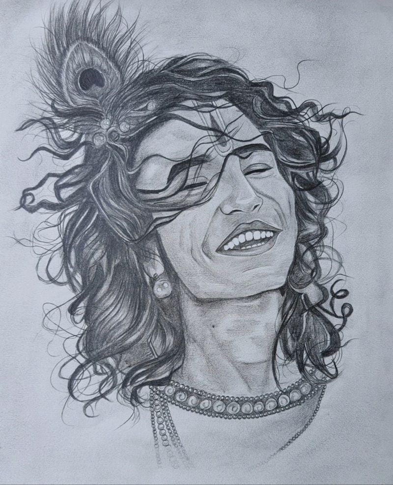 kanha ji sketch ♥️🕊