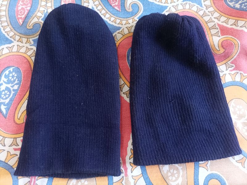 Woolen Blue Head Caps