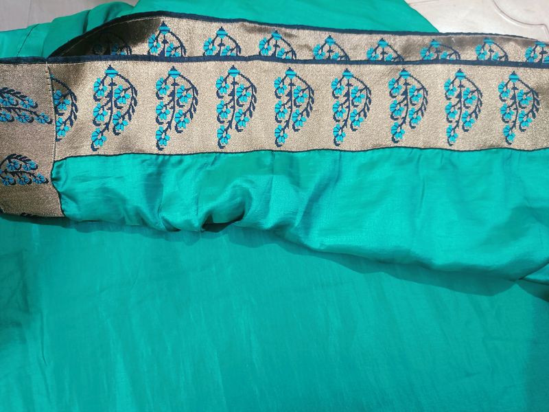 Beautiful Sea Green Colour Saree