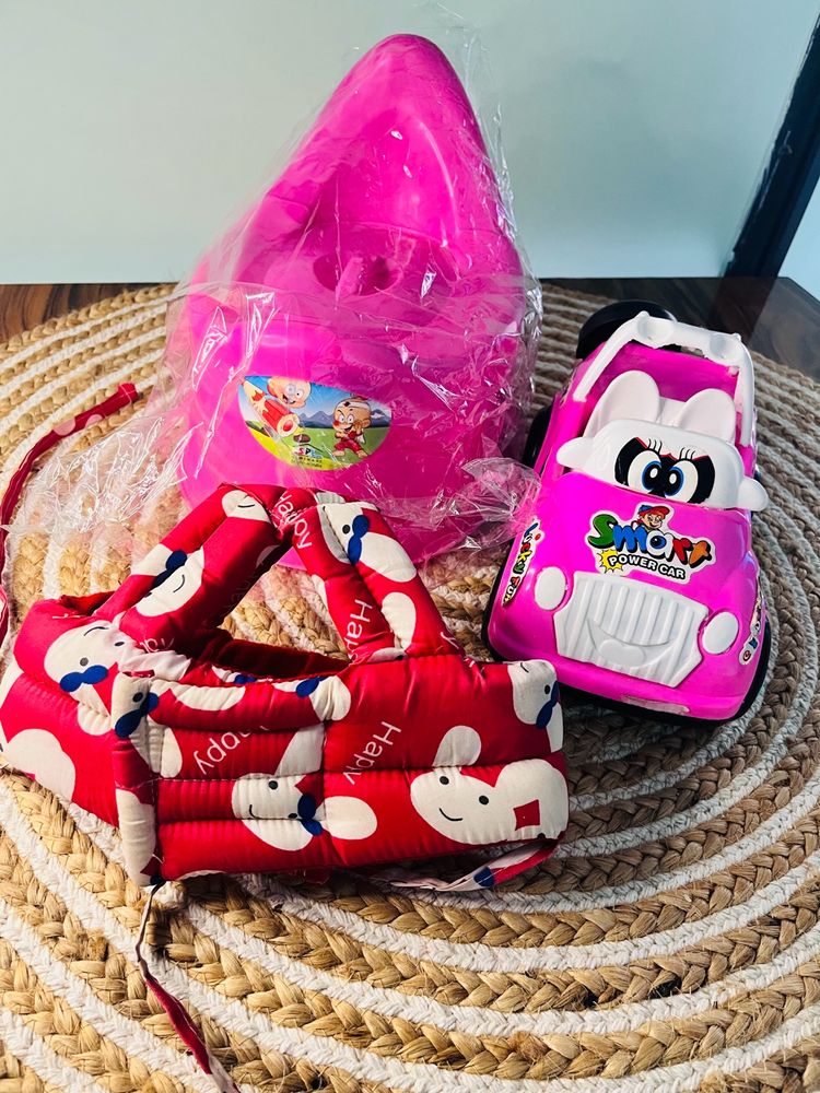 Baby Potty Seat+helmet+car