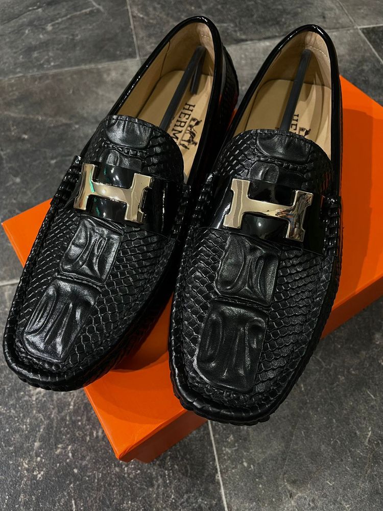 Men’s Hermes Croco Leather Top Quality Loafer