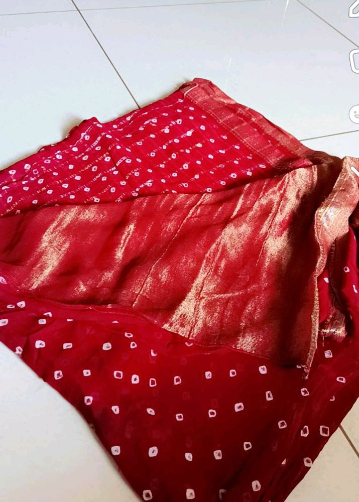 Bandhni Lagdi Patta Saree