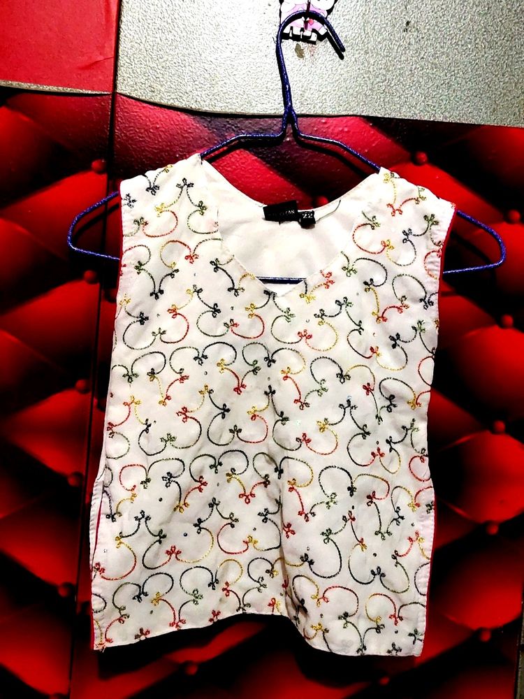 White Kurta For Kids