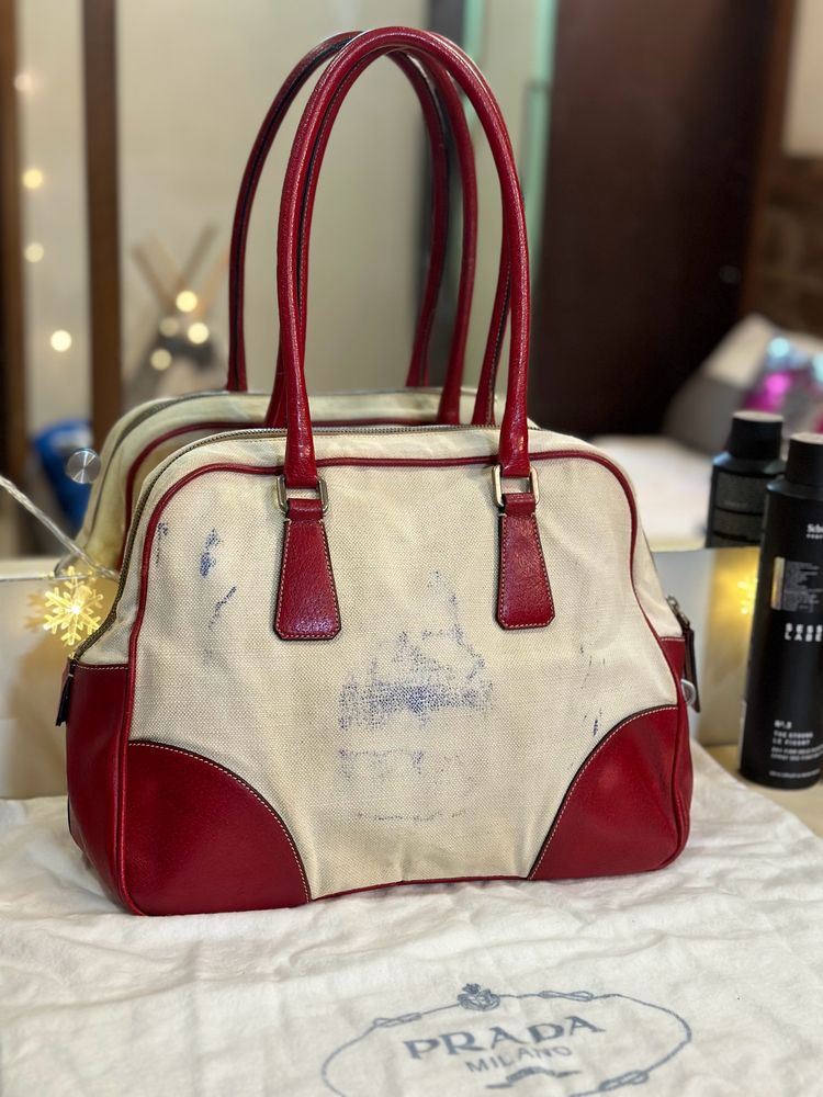 Authentic Prada Bowler Bag