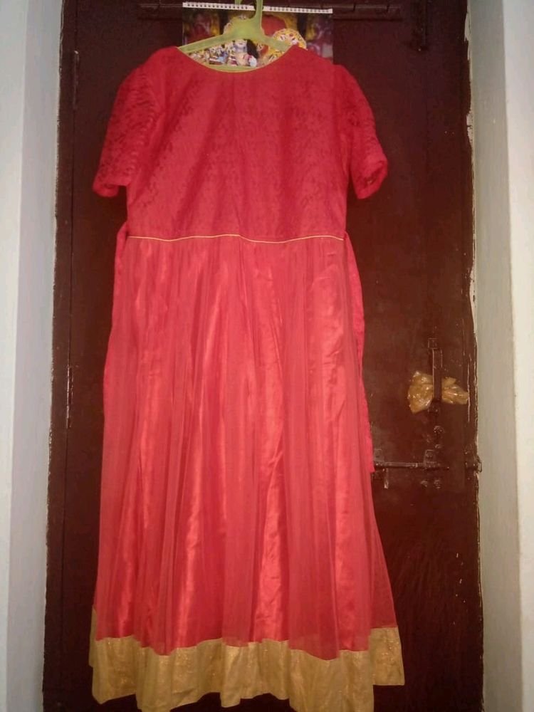 A Full Length Red Gown