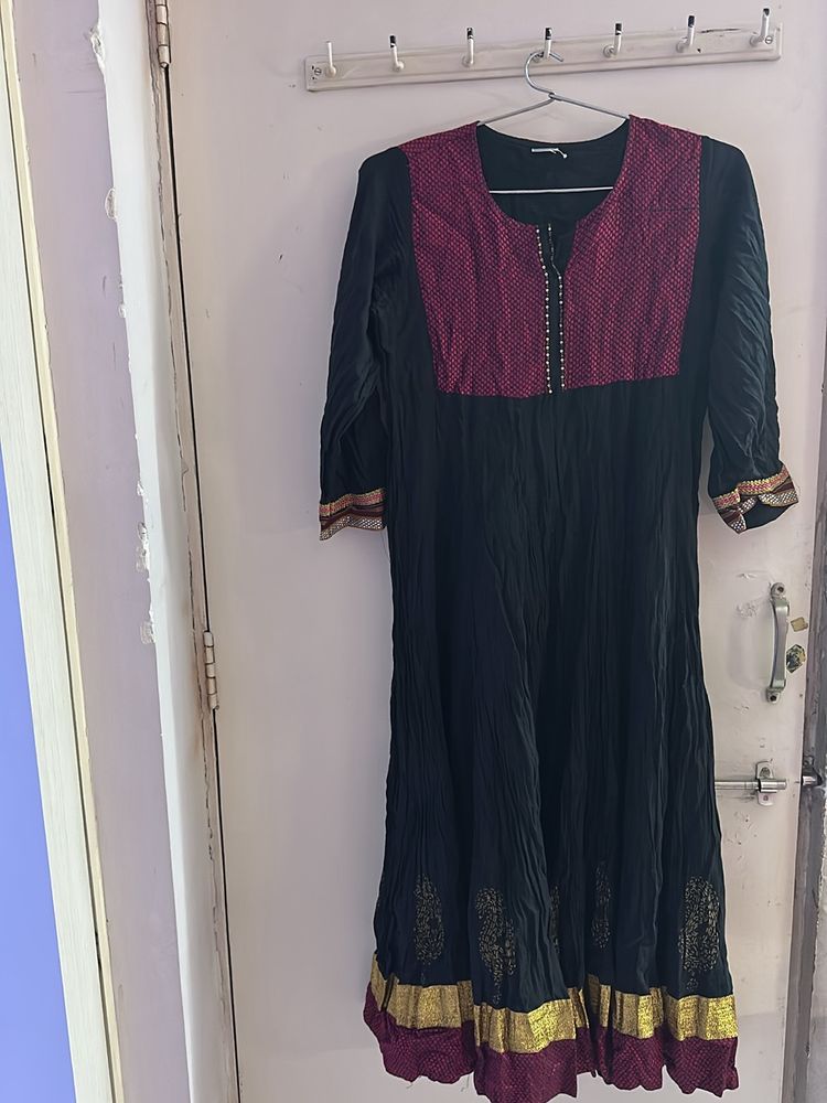 Crush Cotton Kurta