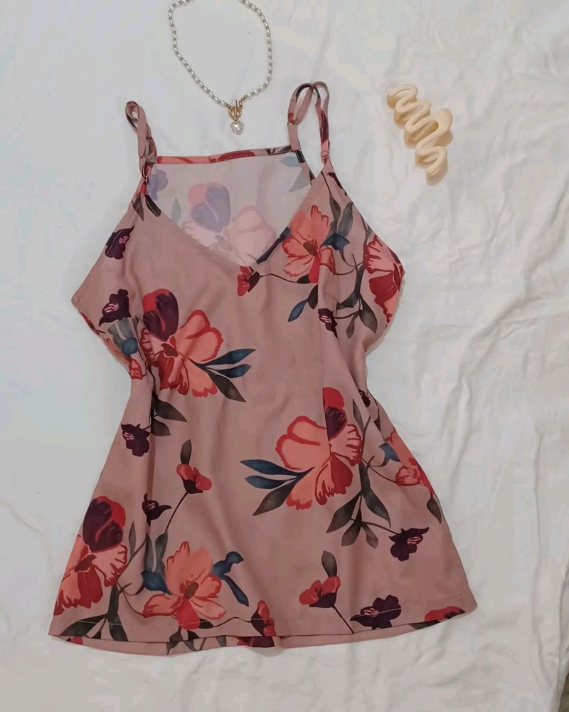 Floral Printed Tank Top