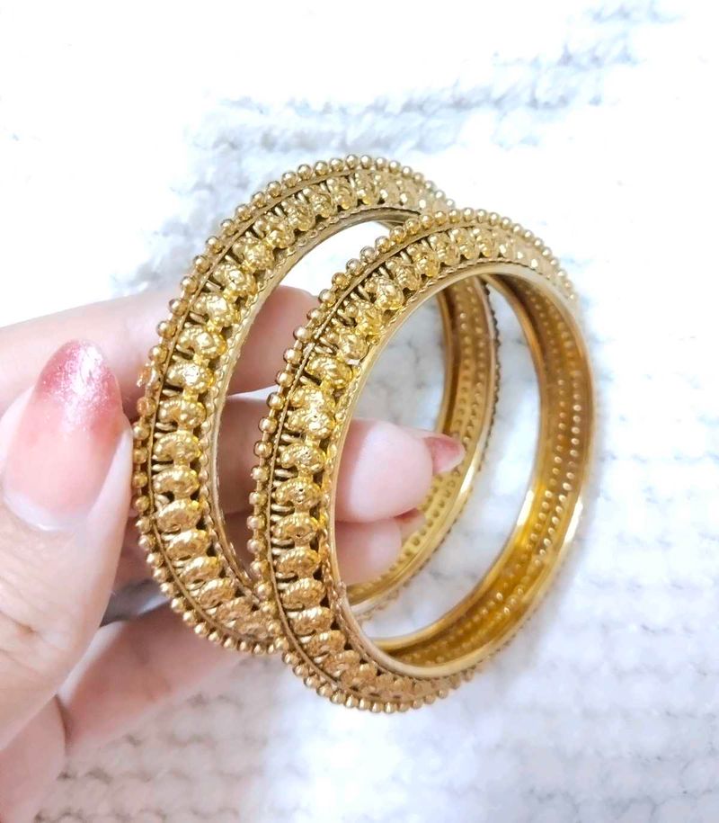 Golden Traditional Bangles.