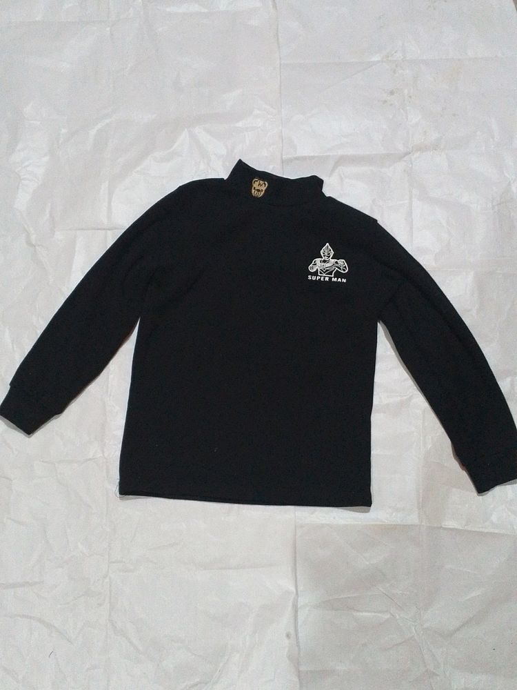 Black hineck Sweater For Kids