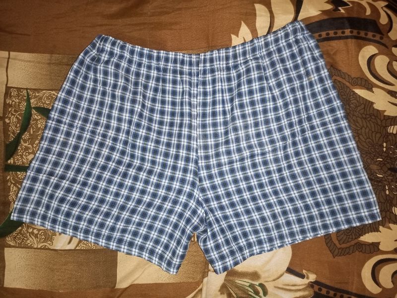 Blue Check Boxers