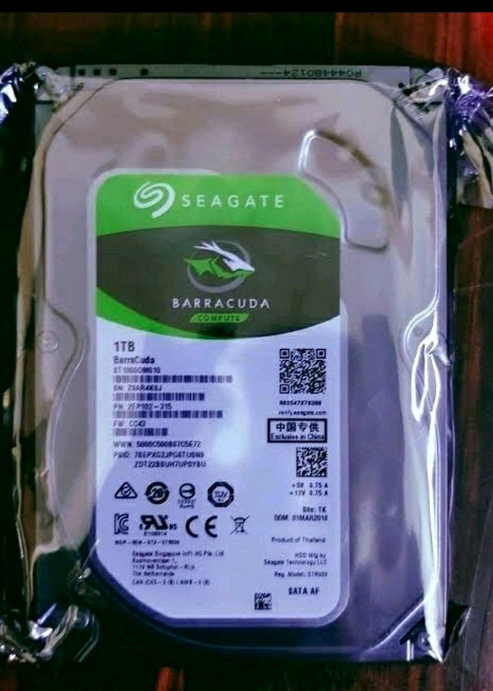 Brand New 1 Tb Hard disk