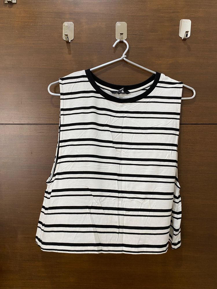 Black And White Striped Top From Globus. Size S. Worn 2-3 Times But Is In Good Condition