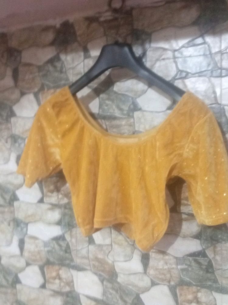 Women Blouses Colour Gold