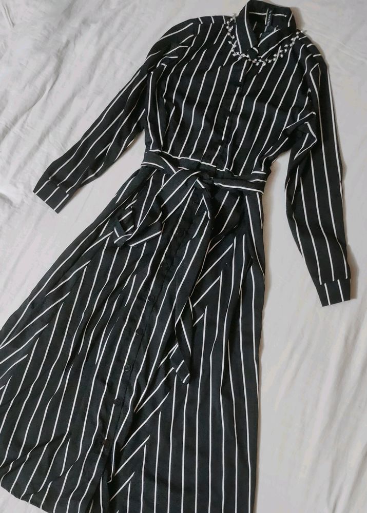 Striped Kurta Dress 🖤