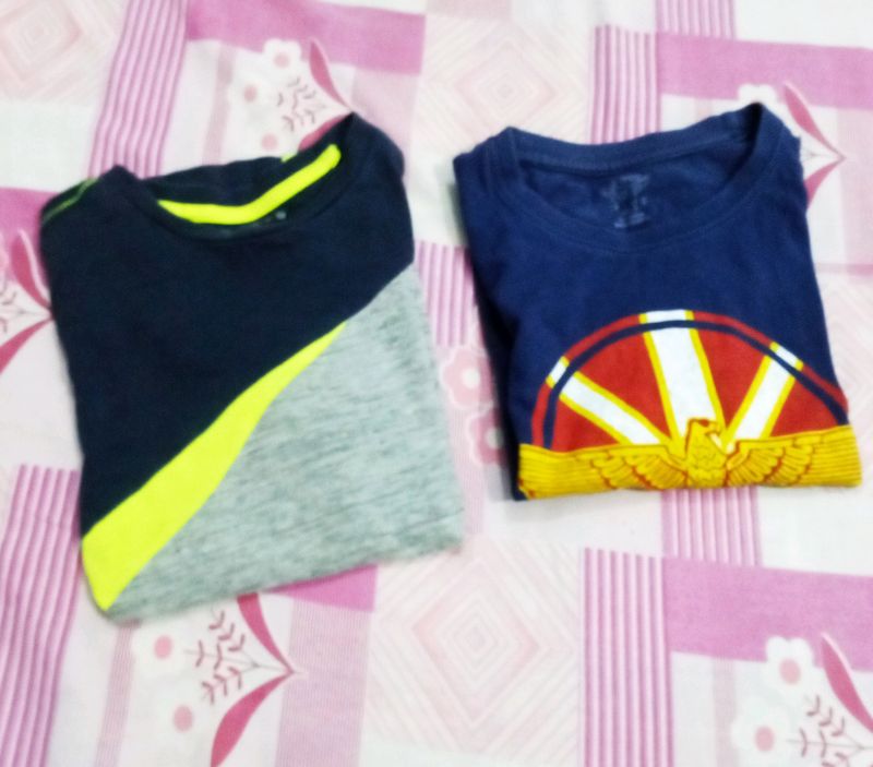 Combo Of Two Boys Tshirt 👕 6-8yrs.