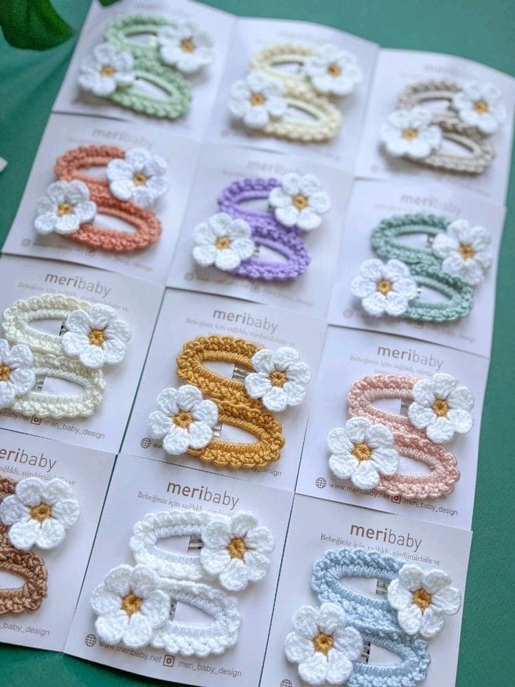 Crochet Hair Clips