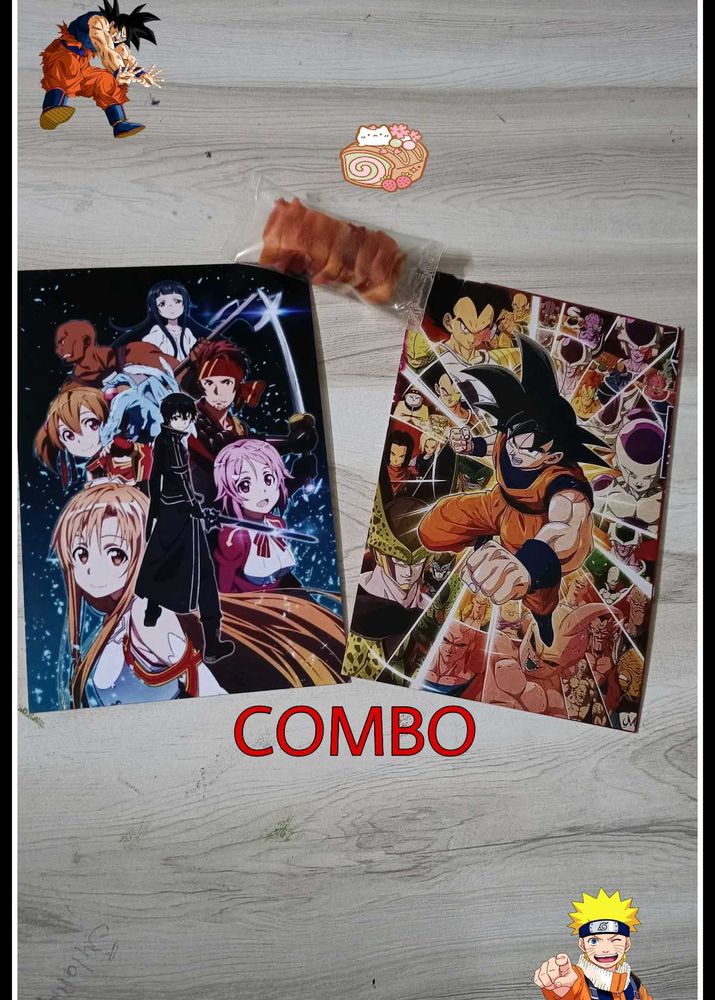 COMBO of 2 Anime Card Dragon Ball Z And Cute Bread