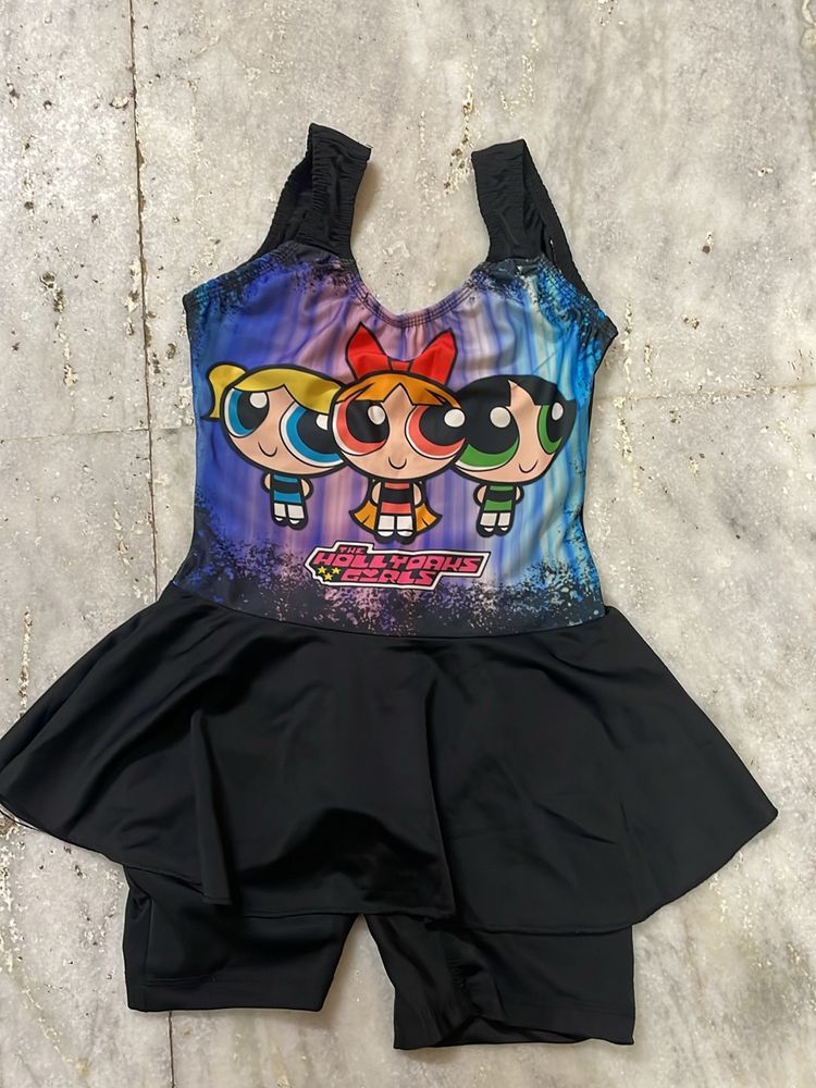 Black Swimming Suit For Girl