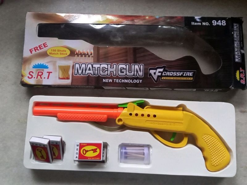 Match Stick Firing Toy Gun