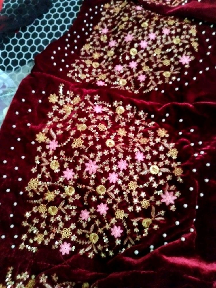 Velvet Lehenga Choli Beautiful