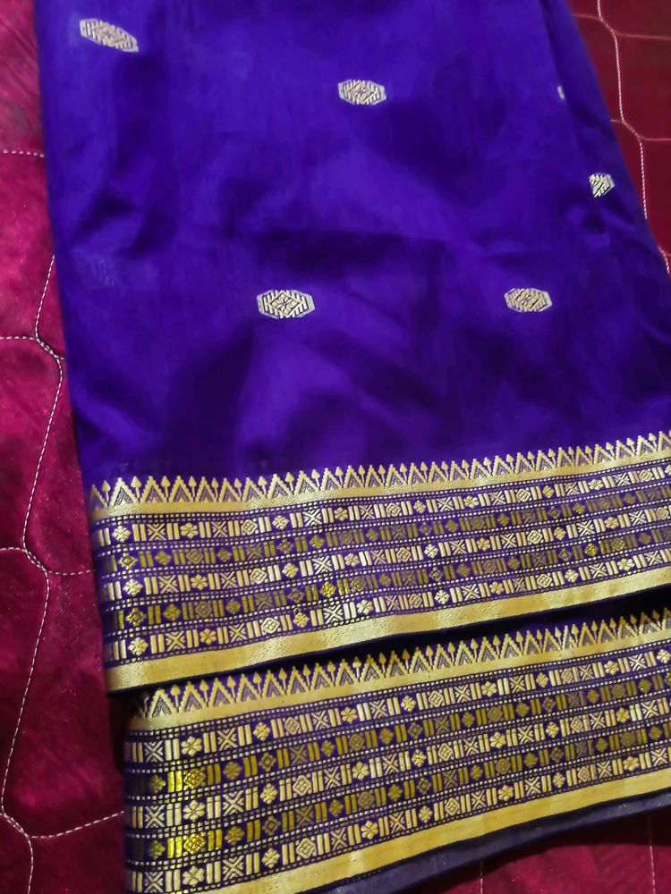 Saree of Enchanting Purple Rhapsod