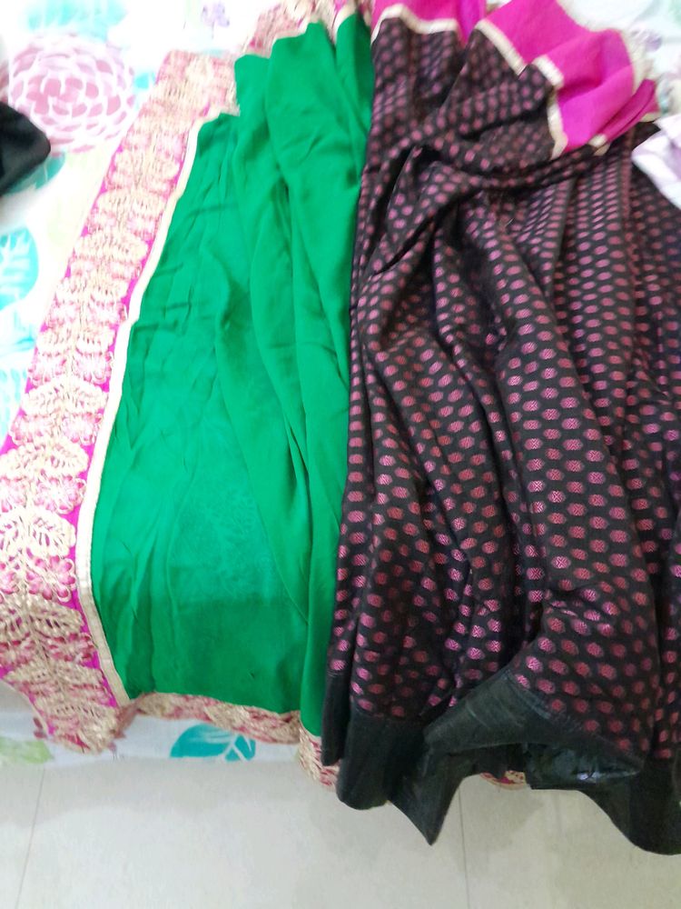 Green Designer Saree