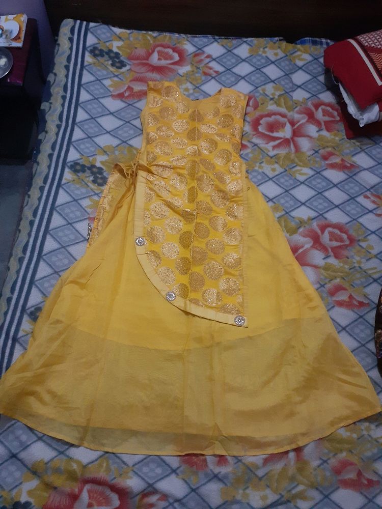 Embroidered Yellow Golden Gown