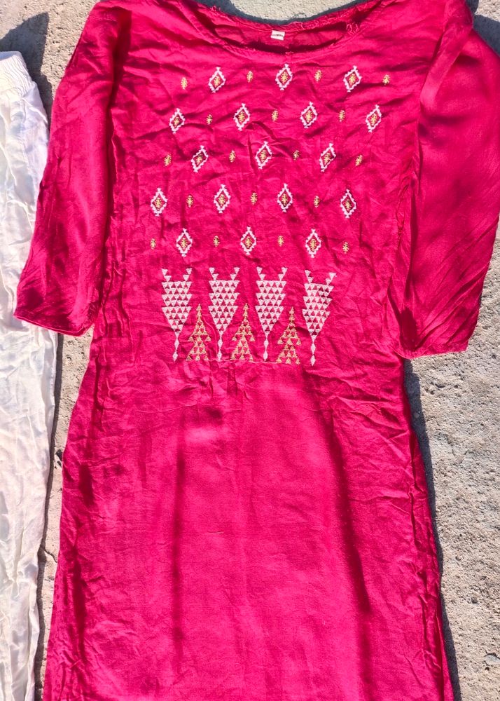 70 % Off Gorgeous Pink Kurta And Plazo